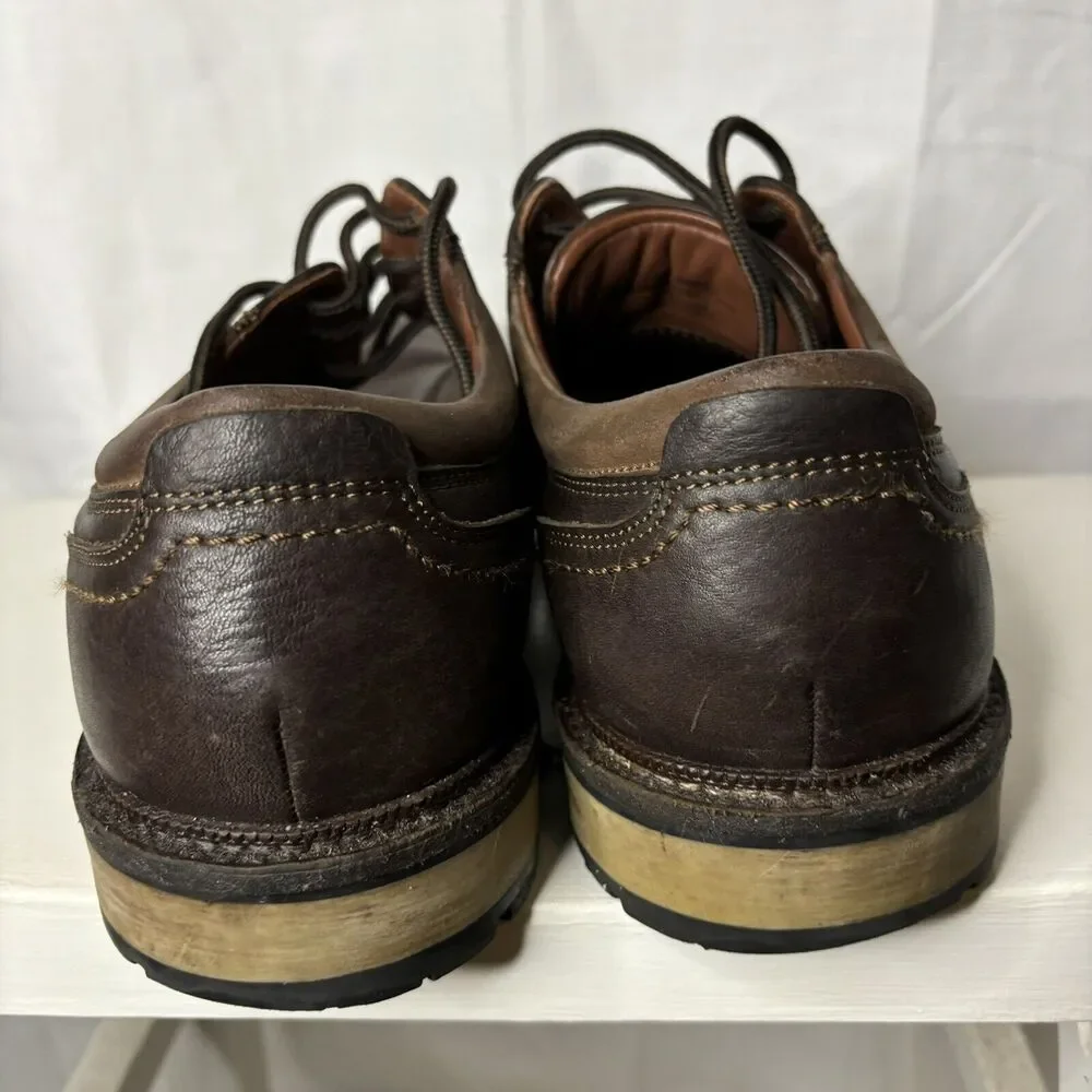 Johnston and Murphy Men's‎ 12M Brown Leather Shoes Waterproof Sheepskin